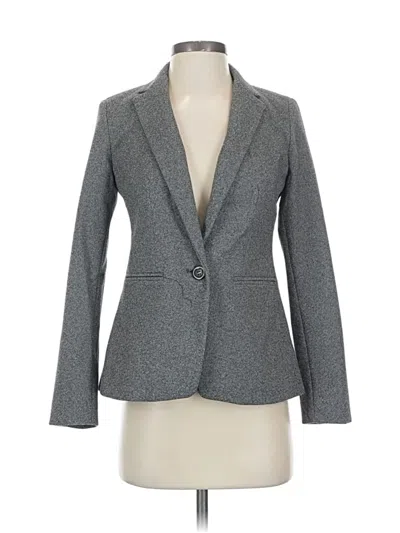 Pre-owned Ann Taylor Blazer Jacket In Gray