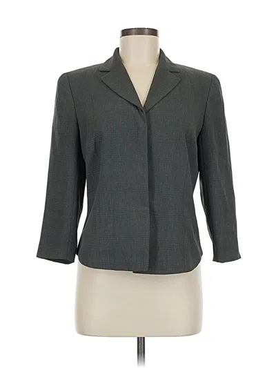 Pre-owned Ann Taylor Blazer Jacket In Gray