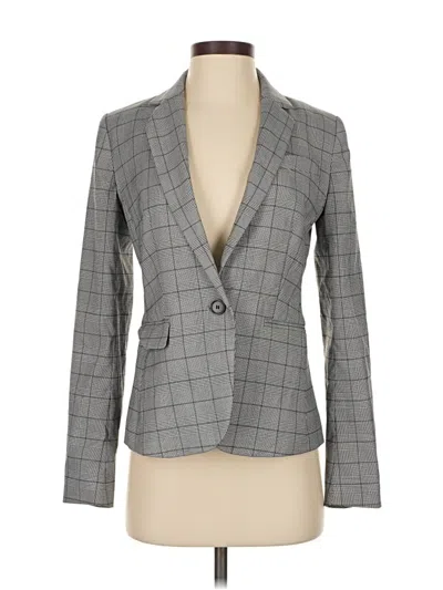 Pre-owned Ann Taylor Blazer Jacket In Gray