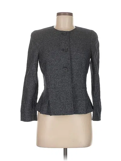 Pre-owned Ann Taylor Blazer Jacket In Gray