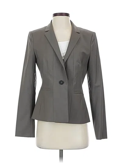 Pre-owned Ann Taylor Blazer Jacket In Gray