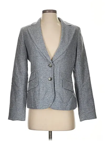 Pre-owned Ann Taylor Blazer Jacket In Gray