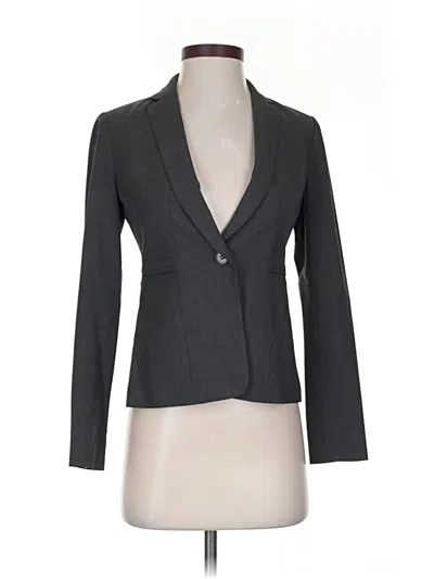 Pre-owned Ann Taylor Blazer Jacket In Gray