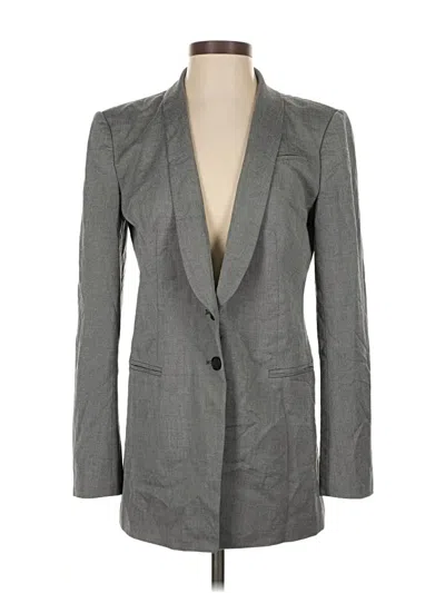Pre-owned Ann Taylor Blazer Jacket In Gray