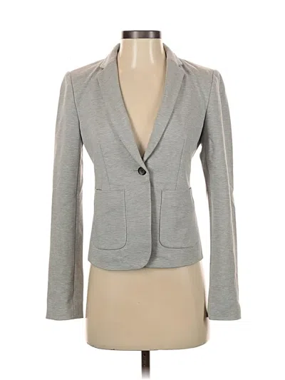 Pre-owned Ann Taylor Blazer Jacket In Gray