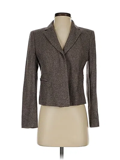 Pre-owned Ann Taylor Blazer Jacket In Gray