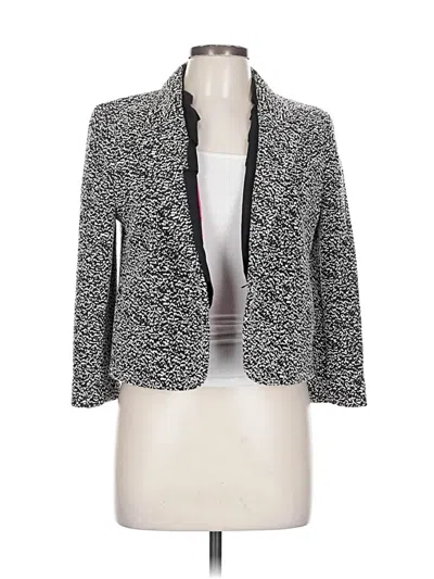Pre-owned Ann Taylor Blazer Jacket In Gray