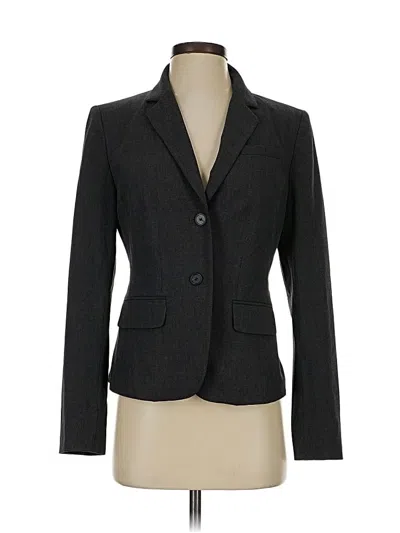 Pre-owned Ann Taylor Blazer Jacket In Gray