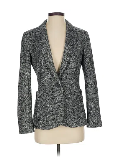 Pre-owned Ann Taylor Blazer Jacket In Gray