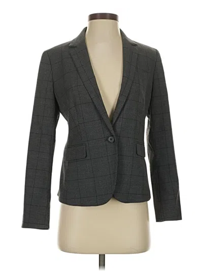 Pre-owned Ann Taylor Blazer Jacket In Gray