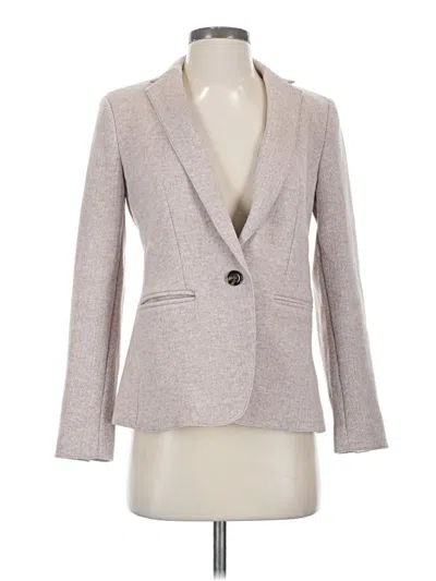 Pre-owned Ann Taylor Blazer Jacket In Gray