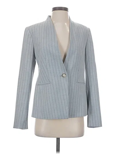Pre-owned Ann Taylor Blazer Jacket In Gray