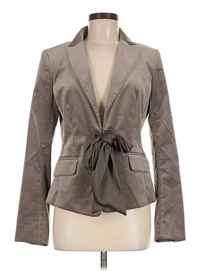 Pre-owned Ann Taylor Blazer Jacket In Gray