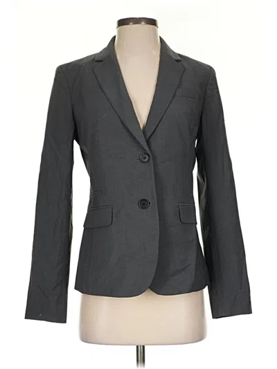 Pre-owned Ann Taylor Blazer Jacket In Gray