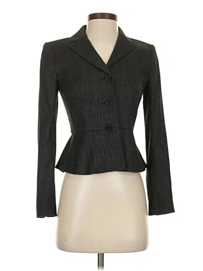 Pre-owned Ann Taylor Blazer Jacket In Gray