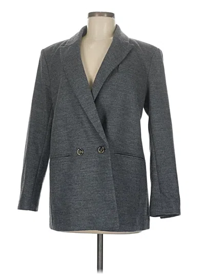 Pre-owned Ann Taylor Blazer Jacket In Gray