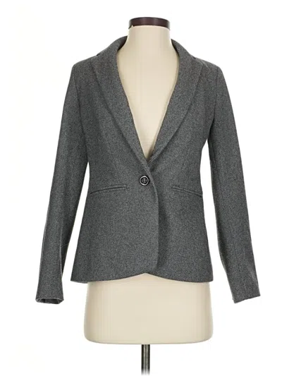 Pre-owned Ann Taylor Blazer Jacket In Gray