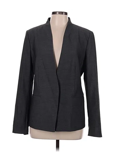 Pre-owned Ann Taylor Blazer Jacket In Gray