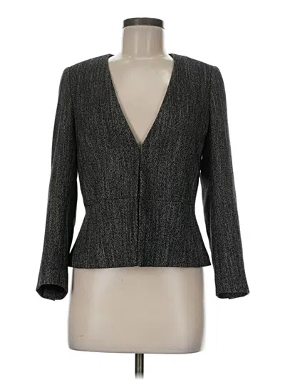 Pre-owned Ann Taylor Blazer Jacket In Gray