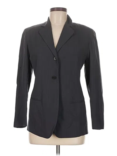 Pre-owned Ann Taylor Blazer Jacket In Gray