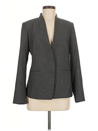 Pre-owned Ann Taylor Blazer Jacket In Gray