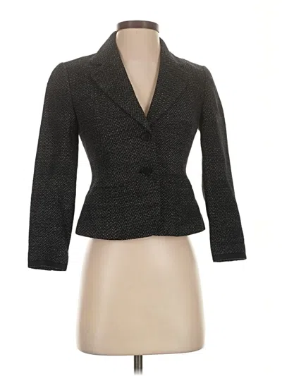Pre-owned Ann Taylor Blazer Jacket In Gray