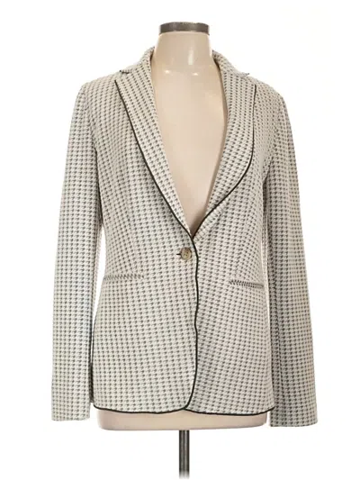 Pre-owned Ann Taylor Blazer Jacket In Gray