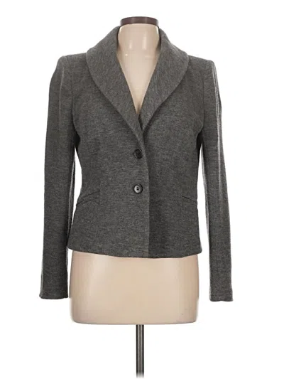 Pre-owned Ann Taylor Blazer Jacket In Gray