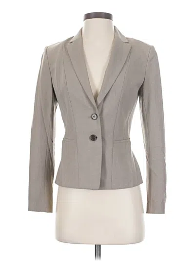 Pre-owned Ann Taylor Blazer Jacket In Gray