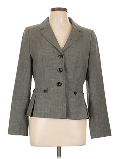 Pre-owned Ann Taylor Blazer Jacket In Gray