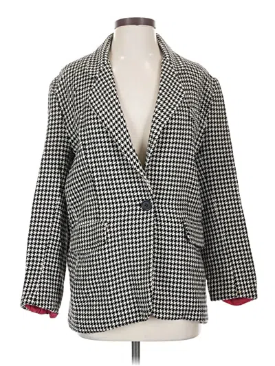 Pre-owned Ann Taylor Blazer Jacket In Gray