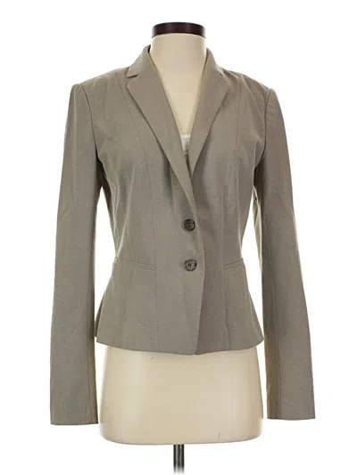 Pre-owned Ann Taylor Blazer Jacket In Gray