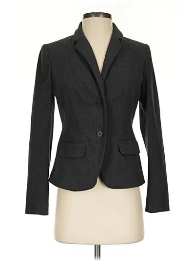 Pre-owned Ann Taylor Blazer Jacket In Gray
