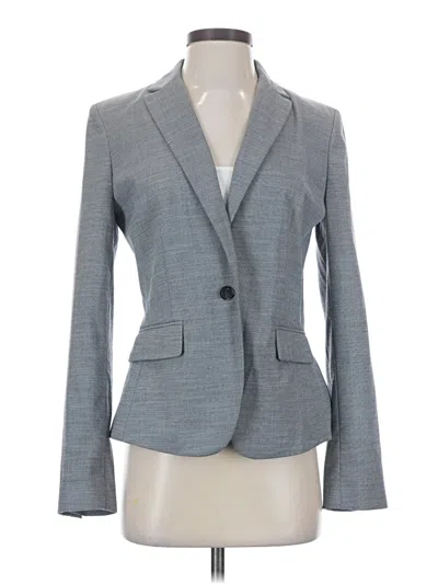 Pre-owned Ann Taylor Blazer Jacket In Gray