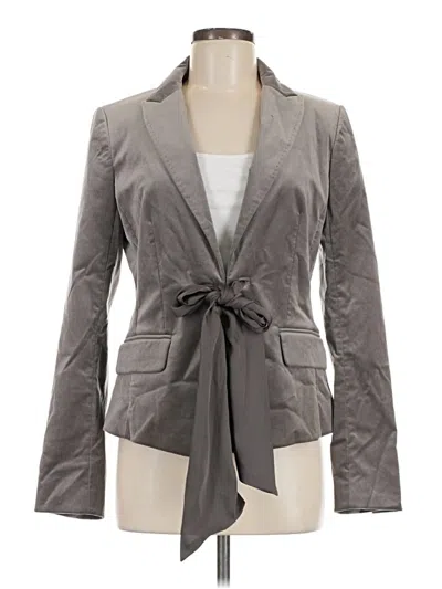 Pre-owned Ann Taylor Blazer Jacket In Gray