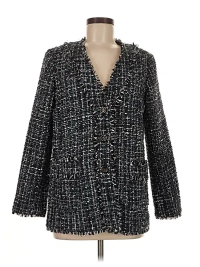 Pre-owned Ann Taylor Blazer Jacket In Gray