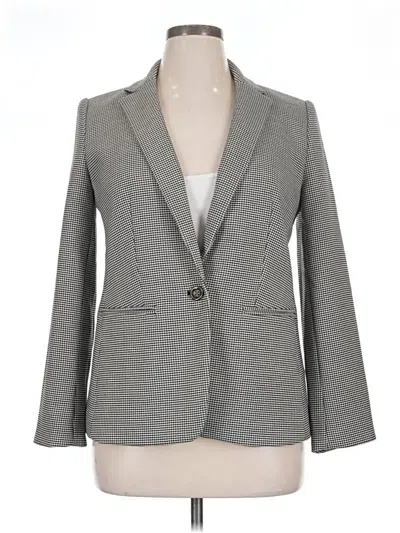 Pre-owned Ann Taylor Blazer Jacket In Gray