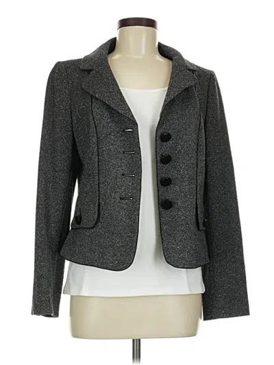 Pre-owned Ann Taylor Blazer Jacket In Gray