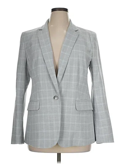 Pre-owned Ann Taylor Blazer Jacket In Gray