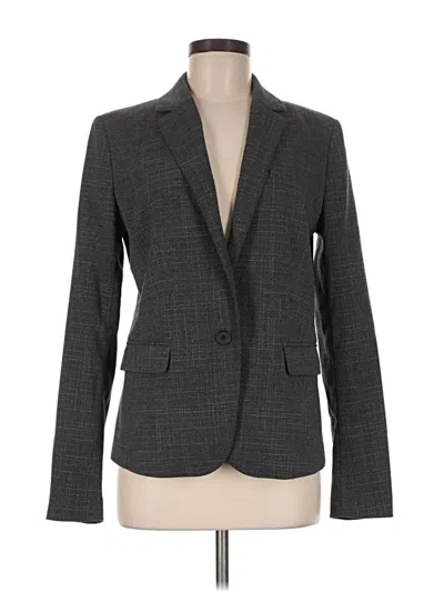 Pre-owned Ann Taylor Blazer Jacket In Gray