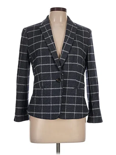 Pre-owned Ann Taylor Blazer Jacket In Gray