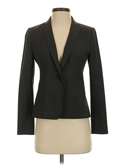 Pre-owned Ann Taylor Blazer Jacket In Gray