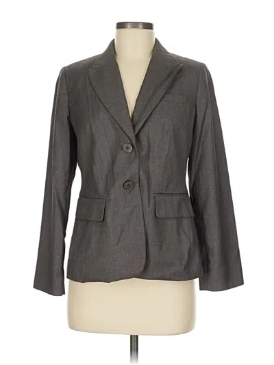 Pre-owned Ann Taylor Blazer Jacket In Gray