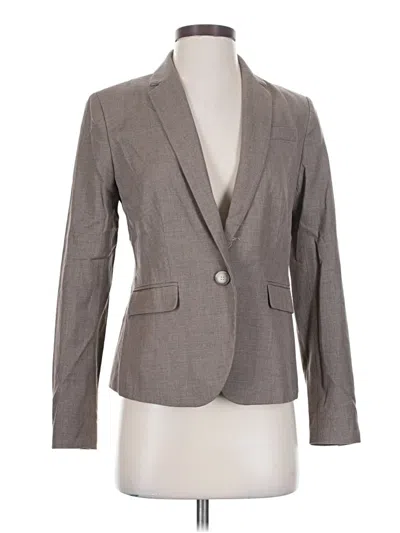 Pre-owned Ann Taylor Blazer Jacket In Gray
