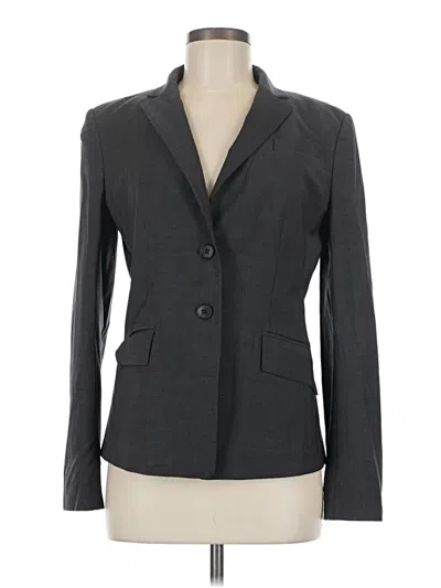Pre-owned Ann Taylor Blazer Jacket In Gray