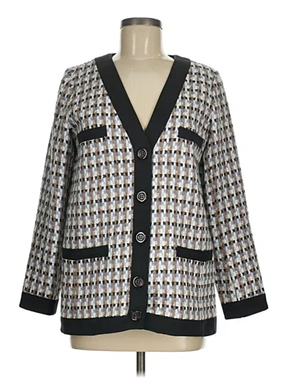 Pre-owned Ann Taylor Blazer Jacket In Gray