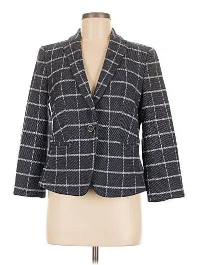 Pre-owned Ann Taylor Blazer Jacket In Gray