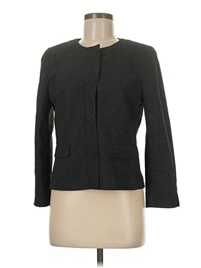 Pre-owned Ann Taylor Blazer Jacket In Gray