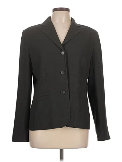 Pre-owned Ann Taylor Blazer Jacket In Gray