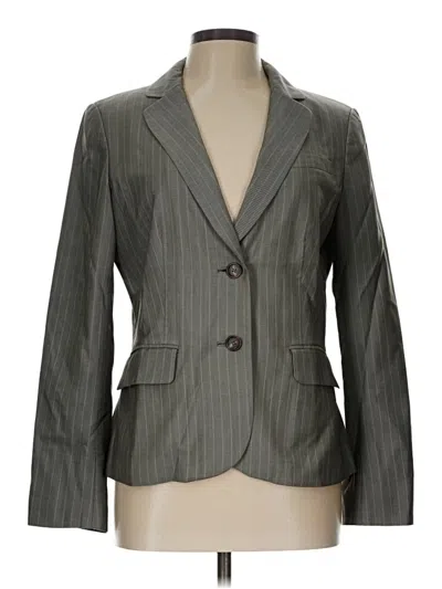 Pre-owned Ann Taylor Blazer Jacket In Gray